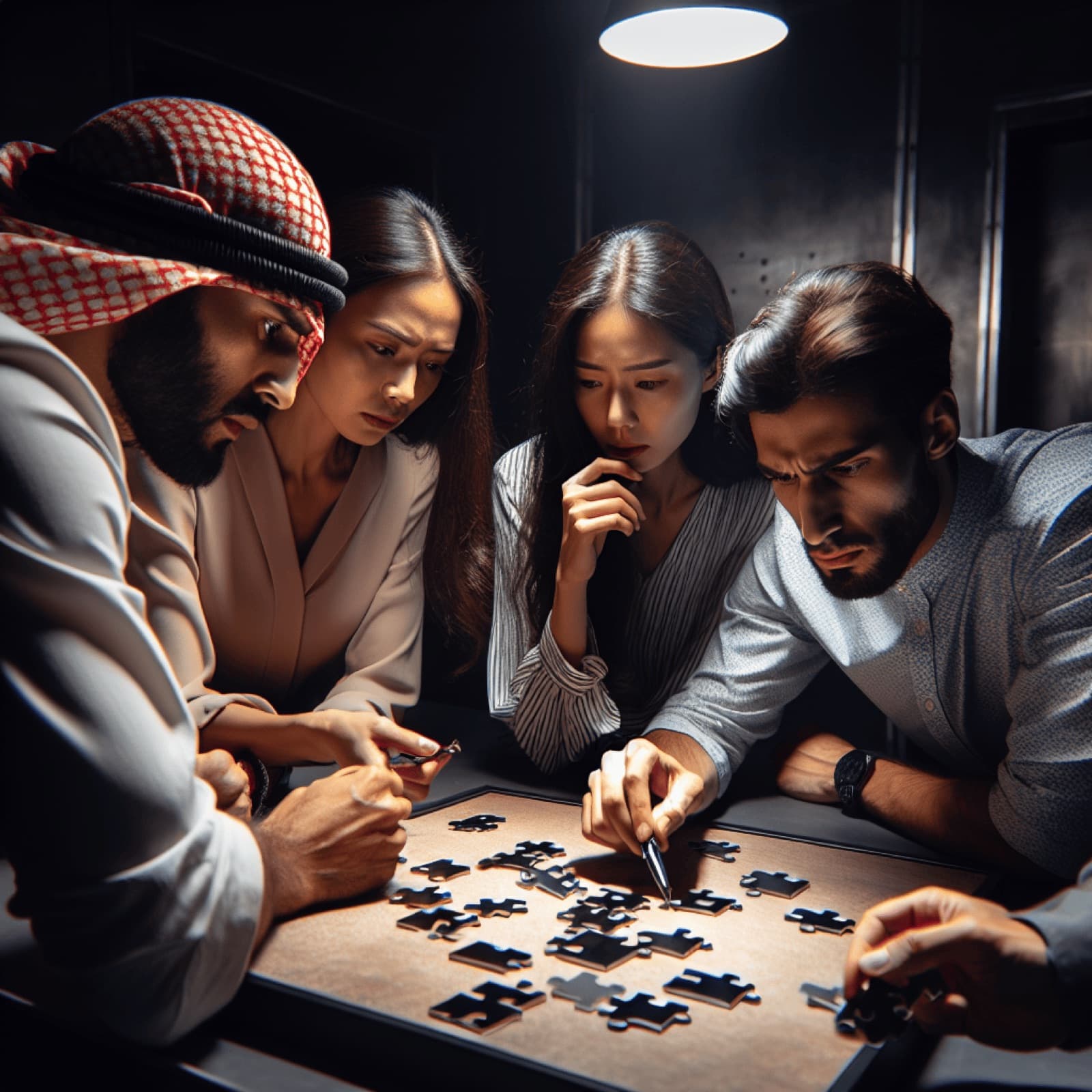 Team solving puzzles